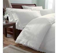 Balmoral King Duvet Cover & 2 Pillowcase Bedding Bed Set White