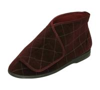 Balmoral Mens Balmoral Bootie Slippers P7242 - Wine - UK 7