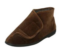 Balmoral Mens Balmoral Slip On Slipper Boots Thomas - Brown - UK 7