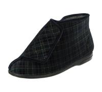 Balmoral Mens Balmoral Slip On Slipper Boots Thomas - Navy - UK 8