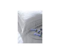 Balmoral Embroidered Housewife Pillowcase Pair Luxury Percale Pillow Cover Bedding, White