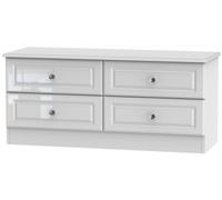Balmoral White Gloss Bed Box