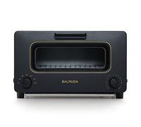 BALMUDA The Toaster | EU VERSION - 220v & Type C Plug| Steam Oven Toaster | 5 Cooking Modes - Sandwich Bread, Artisan Bread, Pizza, Pastry, Oven | Compact Design | Baking Pan | Black
