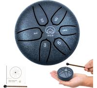 Balmy Mini Steel Tongue Drum - 3 Inch, 6 Notes, Sound Healing Drum Kit