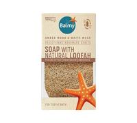 Balmy Naturel Amber Woods & White Musk Soap With Natural Loofah 125g
