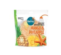Balmy Naturel Bath Pouffe With Mango & Pineapple Soap Pieces