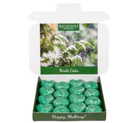 Balneaves Nordic Cedar Soy Wax Melts Gift Set, 16x6g | Pine, Christmas Tree | Strong Scented, Hand Made in The UK, Vegan Friendly, Long Lasting Soy Wax