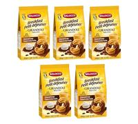 Balocco Girandole 350g Italian Shortbread Biscuits | Cocoa & Cream Biscuit for Breakfast | Chocolate Swirl Cookies | Suitable for Vegetarians, Palm Oil Free Snack (GIRANDOLE 350G, 5 Pack)
