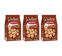 Balocco Wafer Nocciola 250g Italian Shortbread Biscuits | Cocoa & Cream Biscuit for Breakfast | Chocolate Swirl Cookies | Suitable for Vegetarians, Palm Oil Free Snack (WAFERS NOCCIOLA 250G, 3 Pack)
