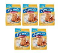 Balocco Zuppole 350g Italian Shortbread Biscuits | Cocoa & Cream Biscuit for Breakfast | Chocolate Swirl Cookies | Suitable for Vegetarians, Palm Oil Free Snack (BALOCCO ZUPPOLE 350G, 5 Pack)