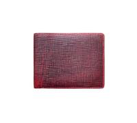 Balona Genuine Leather Anti-theft RFID-Blocking Minimalist Bifold Coin Pocket Wallet Organiser Credit Card Case for Men, Saffiano Red, Utility Bifold