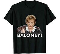 Baloney Judge Judy T-Shirt Black Mens Tees XL