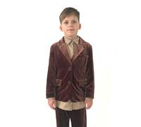 BALOU Boys Velvet Blazer - Brown - 18-24 Months