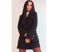 BALOU Women's Single Breasted Tailored Blazer in Black | Size: 12 BALOU Black 12