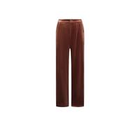 BALOU Women's Velvet Trousers - Chic and Comfortable Brown Wide-Leg Pants