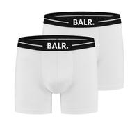 BALR. Men's Boxer Shorts, 2-Pack - Logo Band, Stretch Cotton White S