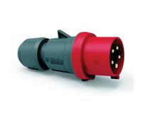 Bals Elektrotechnik CEE Plug 16A 5-Pin 400V Screwless Red RAL3000