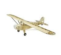Balsa wood Electric Airplane 1.2M Piper Cub J3 by DW Hobby Balsa Laser-cutting J3 need to Build; Remote Control Airplane KIT for Adults (S2304B-L10)
