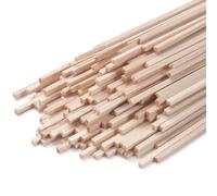 Balsa Wood Sticks, Balsa Wood Strips, Square Wooden Dowel for Crafts, 150 PCS 1/8" x 12" Wood Dowel Rods, Unfinished Wood Sticks for Crafting, Miniature Architectural Model Building Supplies