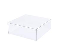 BalsaCircle 14-Inch Clear Acrylic Display Box Cake Stand Centerpiece Pedestal Riser Party Wedding Decorations Supplies
