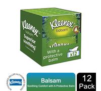 (Balsam) Kleenex Facial Tissues Strong & Soft Mega, 12 Pack