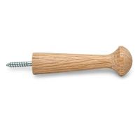Balsam Point Workshop 3-Inch Oak Screw-in Shaker Pegs, Wall Hooks 25-Pack