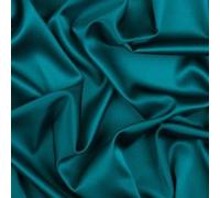 Balsara's 1m Teal Green Polyester Silky Satin Fabric Lining Material Dressmaking Plain Duck Egg Blue Colour Polyester Satin Prom Dress Fabric