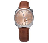 Baltany 1921 Sub-Second Homage Watch Seagull ST1701 Stainless Steel Salmon Color Square Case Men Wristwatch, V 2, Classic