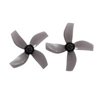 BALTDJL 4pair 35mm 4-blade Paddle Prop Disk Dia 1.4inch Shaft Hole 1mm PC Propeller For RC Airplane 1S Coreless Brushless Props Replacement Blades(Gray 4pair)
