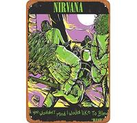 Balter Nirvana If You Wouldn't Mind I Would Like to Blew Metal Retro Tin Sign Antique Plaque Poster Living Room Bar Pub Home Classic Vintage Aluminum for Wall Decor 8x12 Inch