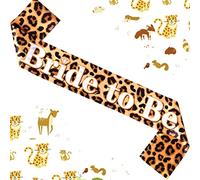 Balterever Cheetah Bachelorette Decoration Leopard Bachelorette Bride to be Sash Favor Sash Jungle Safari Bachelorette Party Decor for Women Wild Bachelorette Bridal Shower Engagement Bday Party Decor