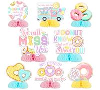 Balterever Donut Going Away Party Decoration Donut Farewell Honeycomb Centerpieces Table Decorations Donut We Will Miss You Decor for Farewell Career Change Going Away Retirement Party Job Change
