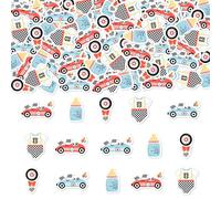 Balterever Race Car Baby Shower Decoration for Boys a Little Racer Is On the Way Baby Shower Confetti Let’s Go Racing Table Scatters for Gender Rrveal Birthday Party