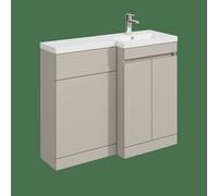 Balterley 1000mm Floor Standing Unit, Right Hand Polymarble Basin - Pebble Grey Balterley Grey