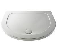 Balterley 1050mm Premium D Shape Shower Tray - Gloss White
