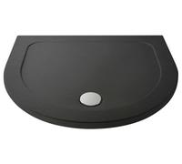 Balterley 1050mm Premium D Shape Shower Tray - Slate Grey