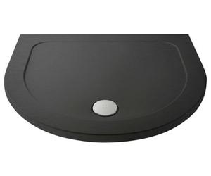 Balterley 1050mm Premium D Shape Shower Tray - Slate Grey