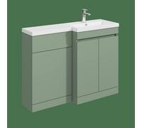 Balterley 1100mm Floor Standing Unit with Right Hand Polymarble Basin - Green Balterley Green