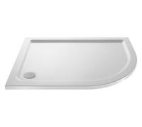 1200mm x 800mm Premium Shower Tray - Right Hand Offset Quadrant - White