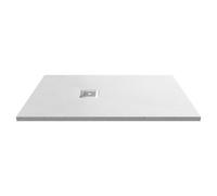 1200mm x 800mm Premium Slimline Rectangular Shower Tray - Slate White