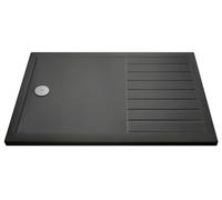 Premium Walk-In Shower Tray 1400mm x 800mm - Slate Grey