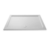 Balterley 1500 x 900 mm Rectangular Shower Tray, Slimline Slip Resistant Shower Trays, Durable Stone Resin Base Trays for Bathroom Enclosure, Lightweight Rectangular Tray for Wetroom Showers (White)