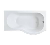 Balterley 1500mm P shaped showerbath RH in White Balterley White