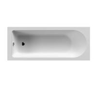 Single Ended Straight Shower Bath with Leg Set - 1600mm x 700mm
