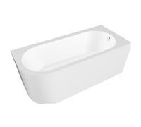 Balterley 1600mm Right-Hand Curved Bath With Legs And Panel