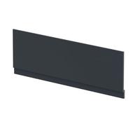 Balterley Front Bath Panel Covering with Plinth 1700mm, MDF Bath Panels, Satin Finish, Straight Front Bathroom Panels for Bathtub, Water Resistant Side Panel for Bathroom Baths (Dark Grey)