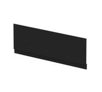 Balterley Wooden Front Bath Panel Covering with Plinth, 1700mm, Straight Front Bathroom Panels for Bathtub, Water Resistant Side Panels for Bathroom Baths (Woodgrain Black)