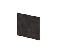 L Shape Square End Bath Panel Textured Matt Metallic Slate 1700mm Balterley Grey One Size