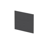 1700mm Edge/Power L Shape Square End Bath Panel - Textured Woodgrain Graphite Grey