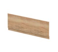 Balterley 1700mm Edge/power Straight Front Bath Panel & Plinth - Textured Woodgrain Autumn Oak